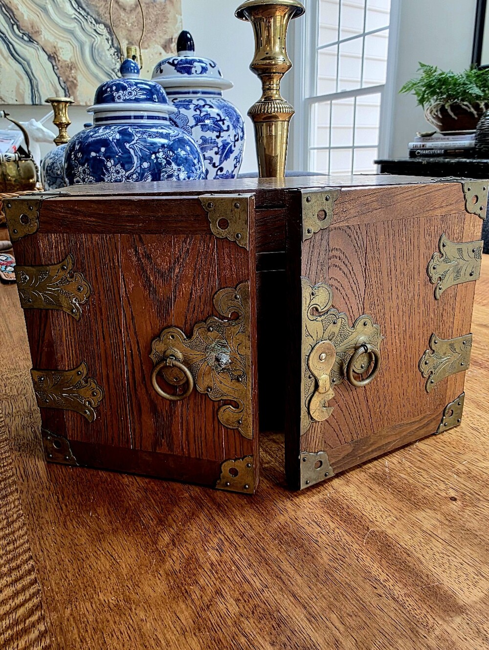 Vintage Asian Apothecary Trinket Box